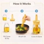 200ml oil dispenser bottle with silicone brush