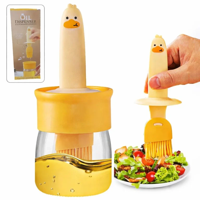 oil dispenser bottle with silicone brush