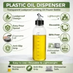 plastic oil dispenser 1000 ml for kitchen