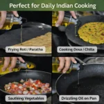 transparent leakproof oil pourer bottle