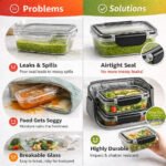 Plastic Food Storage Containers Airtight Set of 3 (250ml) | HAULKART - Image 4