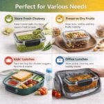 Plastic Food Storage Containers Airtight Set of 3 (250ml) | HAULKART - Image 6