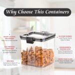 Airtight Clear Grocery Storage Containers 700ml | HAULKART - Image 3