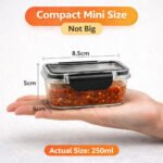 Plastic Food Storage Containers Airtight Set of 3 (250ml) | HAULKART - Image 5