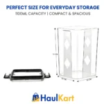 1100ml kitchen storage container dimensions compact stackable pantry organizer jar